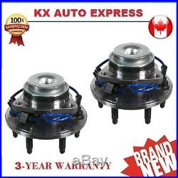 Pair of 2 New Front Wheel Hub & Bearing Assembly Set for Left & Right Side RWD