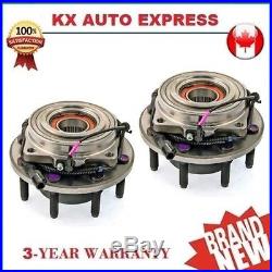 Pair of 2 New Front Wheel Hub & Bearing Assembly Set for Left & Right Side SRW