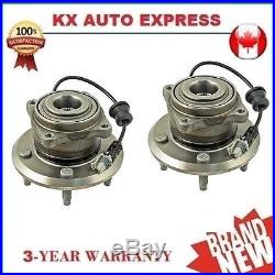 Pair of 2 New Rear Wheel Hub & Bearing Assembly Set for Left & Right Side