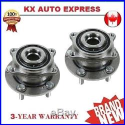 Pair of 2 New Rear Wheel Hub & Bearing Assembly Set for Left & Right Side AWD