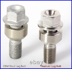 Porsche Cayman Titanium Lug Bolt Aerospace Grade 5 6AL4V Titanium 20 pieces Porsche Cayman Titanium Lug Bolt Aerospace Grade 5 6AL4V Titanium 20 pieces