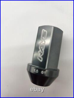 RAYS LUG NUTS STRAIGHT DURA L42 42MM GRAY WHEEL LOCK M12x1.25 12x1.25 TITANIUM RAYS LUG NUTS STRAIGHT DURA L42 42MM GRAY WHEEL LOCK M12x1.25 12x1.25 TITANIUM