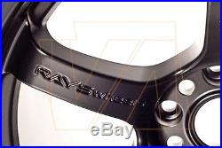 Rays Gram Lights 57DR 18x9.5 +12 5x114.3 Semi Gloss Black PAIR WGIX12EH