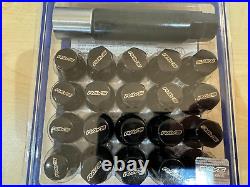 Rays Steel Wheel Lug Nuts& Locks 17Hex M12x1.25 Thread 5 Holes Black 20PC Set Rays Steel Wheel Lug Nuts& Locks 17Hex M12x1.25 Thread 5 Holes Black 20PC Set
