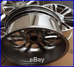 Set Four 22 Pvd Chrome Wheels Rims For Cadillac Escalade Ext Esv Platinum New