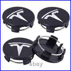SET OF 4 Tesla BLACK SILVER 56mm Center Hub Caps for Model 3, X, S 6005879-00-A SET OF 4 Tesla BLACK SILVER 56mm Center Hub Caps for Model 3, X, S 6005879-00-A