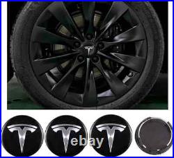 SET OF 4 Tesla BLACK SILVER 56mm Center Hub Caps for Model 3, X, S 6005879-00-A SET OF 4 Tesla BLACK SILVER 56mm Center Hub Caps for Model 3, X, S 6005879-00-A