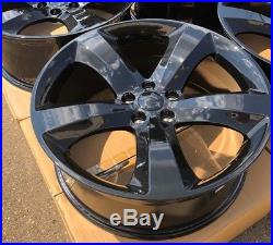 SET OF FOUR 20 x8 WHEELS RIMS fit DODGE CHARGER CHALLENGER MAGNUM RT BLACK NEW