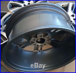 Set Of Four 22 Gunmetal/machined Wheels Rims For Cadillac Escalade Ext Esv New