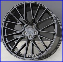 Set(4) 20 20x9/20x10 5x112 Gloss Black Wheels Fit Posche Macan S Turbo Sport