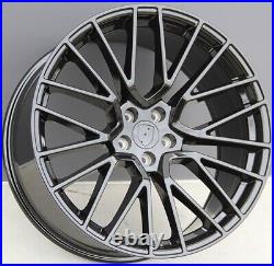 Set(4) 20 20x9/20x10 5x112 Gloss Black Wheels Fit Posche Macan S Turbo Sport