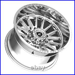 Set 4 20 Gear Off Road 764C 20x10 8x6.5 Chrome Plated with Lip Logo Wheels -19mm