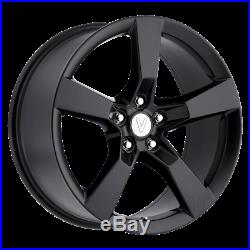 Set (4) 20x9 +35 5x120 Replica Camaro Ss Black Wheels/rims 20inch 67439