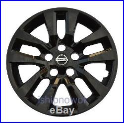 Set (4pcs) BLACK Hubcap Wheelcover fits 2013 2018 Nissan ALTIMA 16 10-spoke