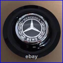 Set Of 4 Mercedes-benz Ghost Floating Center Caps Wheel Hub Caps Spin Forgiato