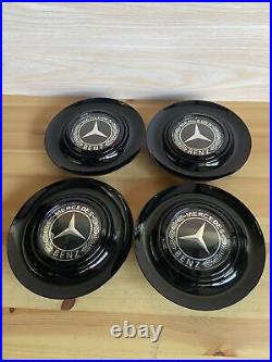 Set Of 4 Mercedes-benz Ghost Floating Center Caps Wheel Hub Caps Spin Forgiato