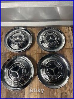 Set Of 4 Silver Mercedes-benz Ghost Wraith Dawn Floating Center Wheel Hub Caps