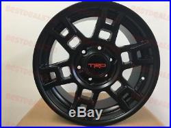 Set Of Four 17 Trd Sema Style Matte Black Rims Wheels Fits Toyota Fj Cruiser