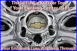 Set of 4 Chevy 1500 6 Lug 17 Chrome Wheel Skins Rim Simulators Hub Caps Covers