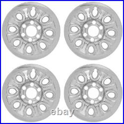 Set of 4 Chevy 1500 6 Lug 17 Chrome Wheel Skins Rim Simulators hubcaps Covers