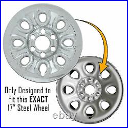 Set of 4 Chevy 1500 6 Lug 17 Chrome Wheel Skins Rim Simulators hubcaps Covers