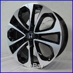 Set of 4 Wheels 20 inch Black Machined Rims fits HONDA ACCORD COUPE V6 2008-2018