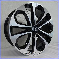 Set of 4 Wheels 20 inch Black Machined Rims fits HONDA ACCORD COUPE V6 2008-2018