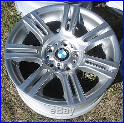 Set of 4 oem BMW 318 325 328 330 335i 17 M Double Spoke wheels rims, new 59592