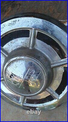 Set of Four Chevy Corvette dog dish hubcaps