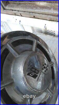 Set of Four Chevy Corvette dog dish hubcaps
