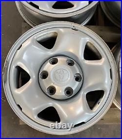 Set of Four Used OEM Takeoff'05-'23 Toyota Tacoma 16 Steel Wheels With Caps