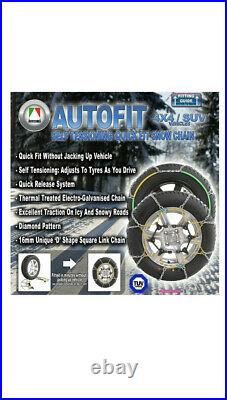 Snow Chain Kit for Mitsubishi Outlander 225/55 R18 Tyres Wheels Rims CA400