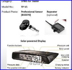 TPMS Car LCD Solar Tyre Tire Pressure Monitoring System with 4 Sensor Steelmate