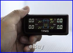 Tpms Solar Power Tire Pressure Monitor + 4 Sensors Fit Oe Bentley Ferrari Jaguar