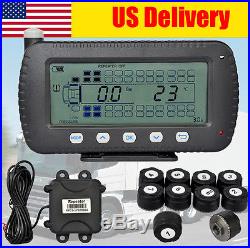 TPMS Tire Pressure Monitoring system Wireless- 10 sensors for RV, Trailer, Van