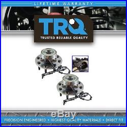 TRQ Front Wheel Hub & Bearing Pair for Dodge Ram 1500 2500 3500 4x4 4WD