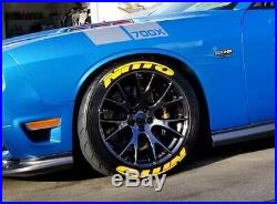 Tire Lettering Nitto stickers Yellow -1.25 inch'-15''16''17''18''19'20 (8 KT)