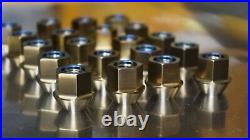 Titanium Lug Wheel Nut 12x1.5 17mm 60deg open 20pack set Titanium Lug Wheel Nut 12x1.5 17mm 60deg open 20pack set