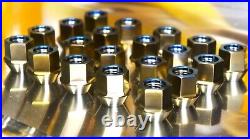 Titanium Lug Wheel Nut 12x1.5 17mm 60deg open 20pack set Titanium Lug Wheel Nut 12x1.5 17mm 60deg open 20pack set
