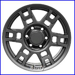 Toyota TRD Wheels 17x8 PCD 6x139.7 ET 15 CB 106.1 Matte Gun Metal 1 pc