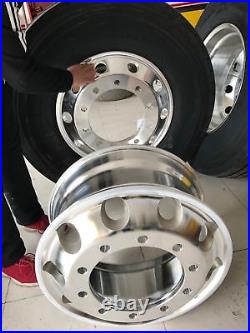 Truck Wheel 22.5 x 8.25 Aluminum Commercial Trailer Hub Pilot THEWHEELDEPOT Truck Wheel 22.5 x 8.25 Aluminum Commercial Trailer Hub Pilot THEWHEELDEPOT