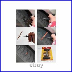 Tyre Tire Plug Repair Kit Tubeless Car Auto 4wd Vehicle Motorcycle Bike Puncture