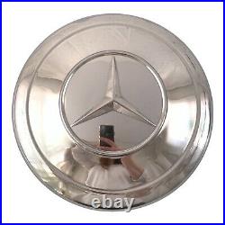 VTG 50s 60s Mercedes Benz Hub Cap Dog Dish 190sl 220 CHROME Hubcap #2