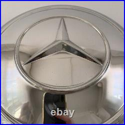 VTG 50s 60s Mercedes Benz Hub Cap Dog Dish 190sl 220 CHROME Hubcap #2