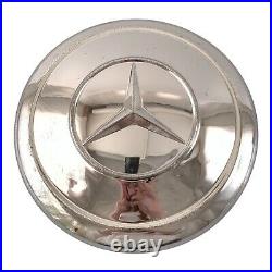 VTG 50s 60s Mercedes Benz Hub Cap Dog Dish 190sl 220 CHROME Hubcap #3