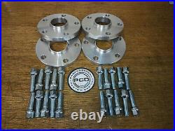 VW AUDI 5x112 57.1 15mm & 20mm Hubcentric Wheel Spacers & 20 Radius Wheel bolts