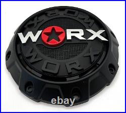 WRX-8856SB 912S11 Worx Black Wheel Center Cap with SCREWS WRX-8856SB 912S11 Worx Black Wheel Center Cap with SCREWS