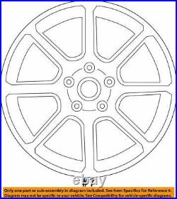 Wheel 17x4 Compact Spare Alloy 8 Spoke Fits 15-18 LEGACY 2914159
