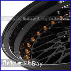 XXR 536 16x8 4-100 4-114.3 +0 Full Gloss Black Wheels Rims