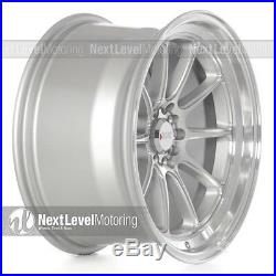 XXR 557 18x10 5-100/5-114.3 +19 Silver/Machined Wheels (Set of 4) Deep Dish